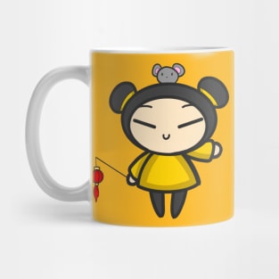 Yellow Year of the Rat Pucca Mug